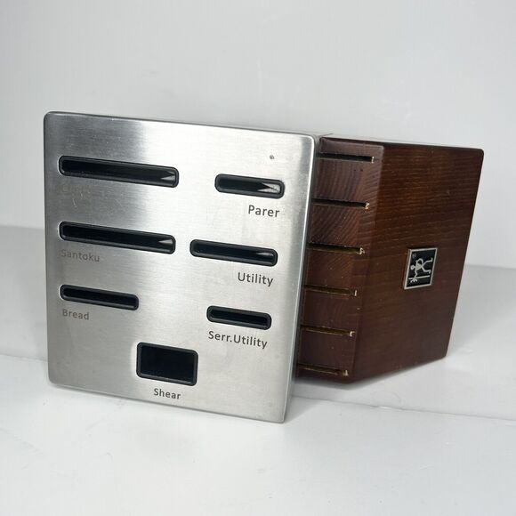 JA Henckels Modernist Knife-Sharpening Block, Holds 12 Knives, 1 Pr Shears - Picture 12 of 12